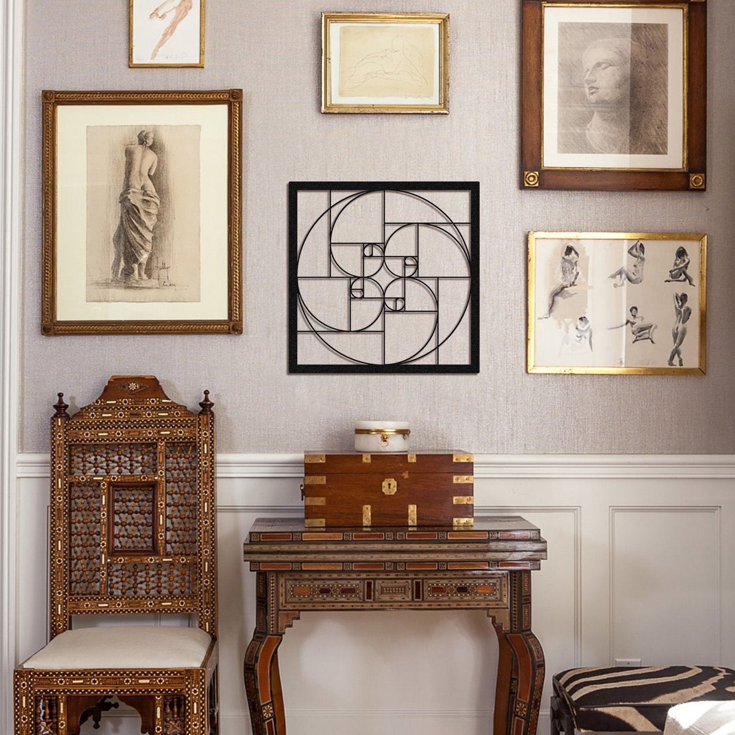 Golden Ratio Metal Wall Art