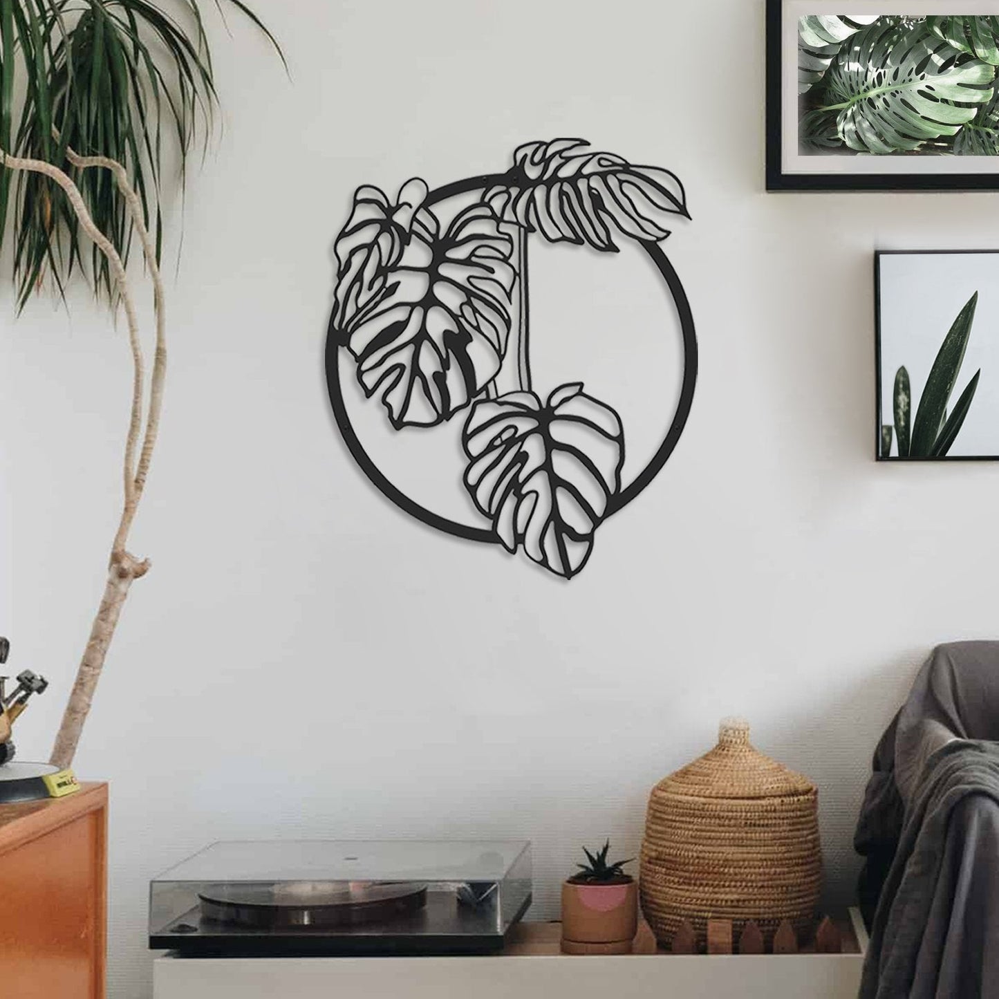Monstera Deliciosa Leaf Metal Wall Art