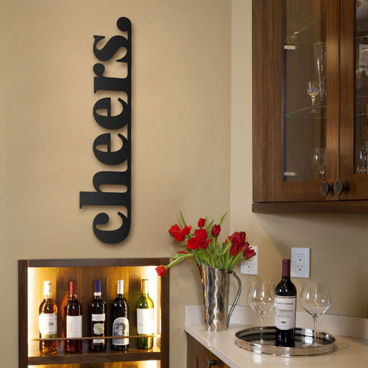 Cheers Metal Wall Art
