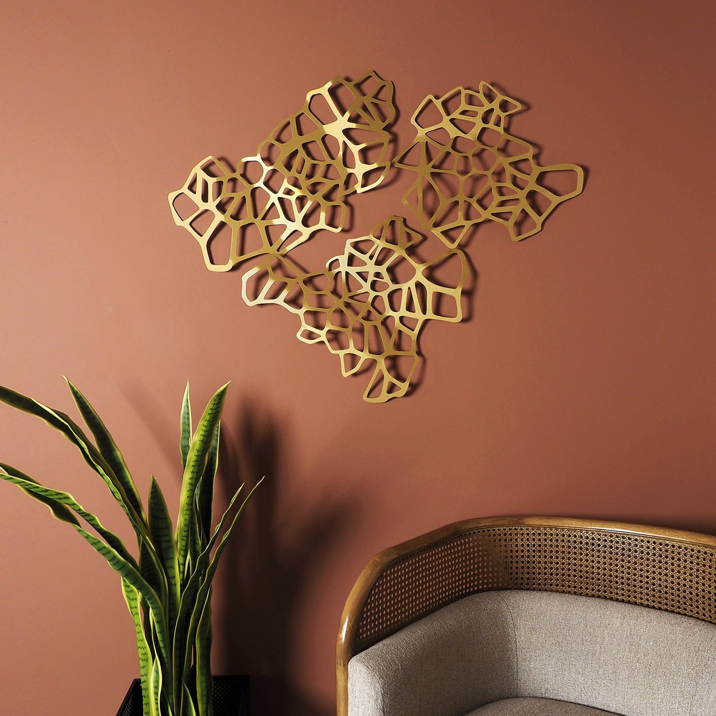 Fluid Metal Wall Art, Set of 3 Pieces