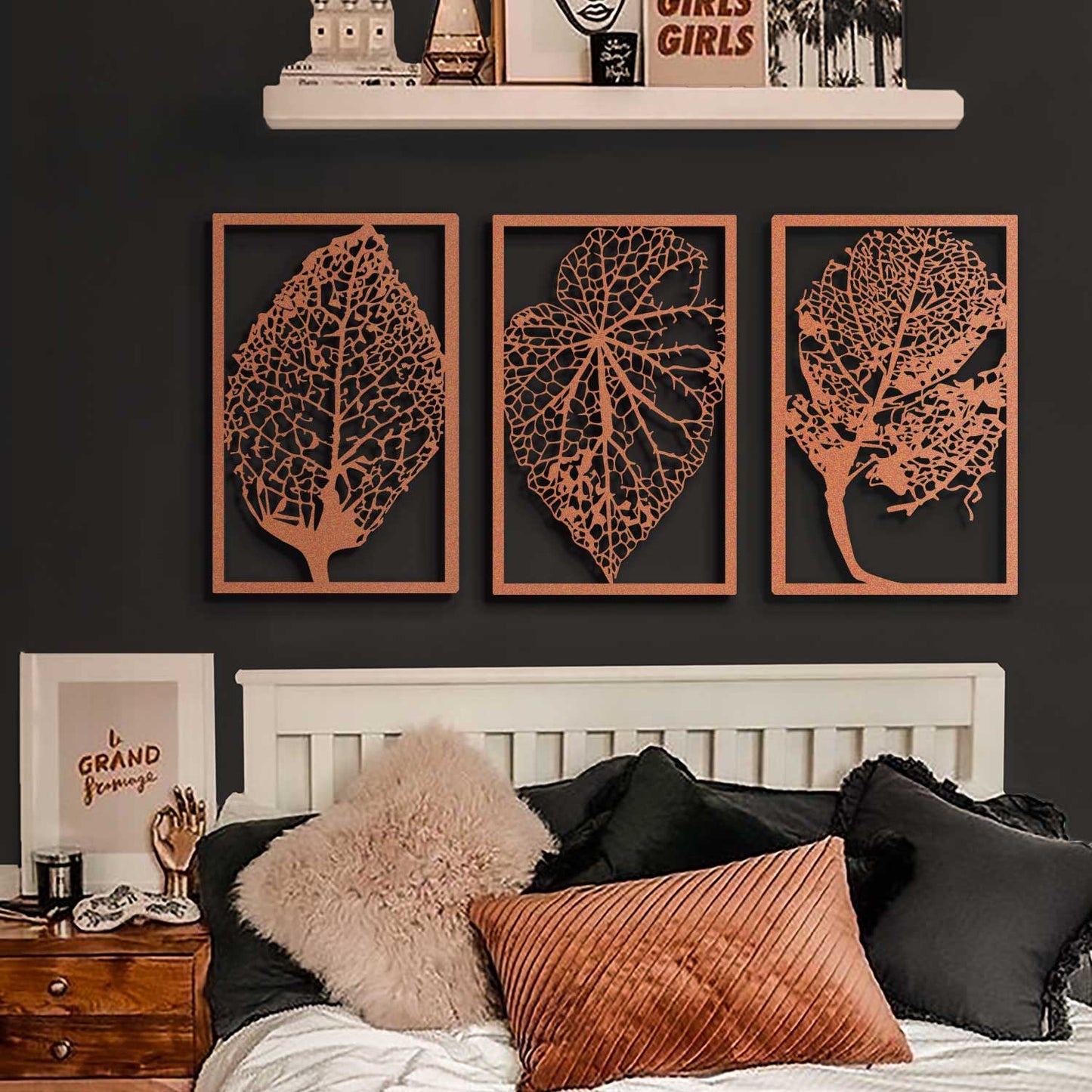 Autumn Metal Wall Art, Set of 3 Pieces