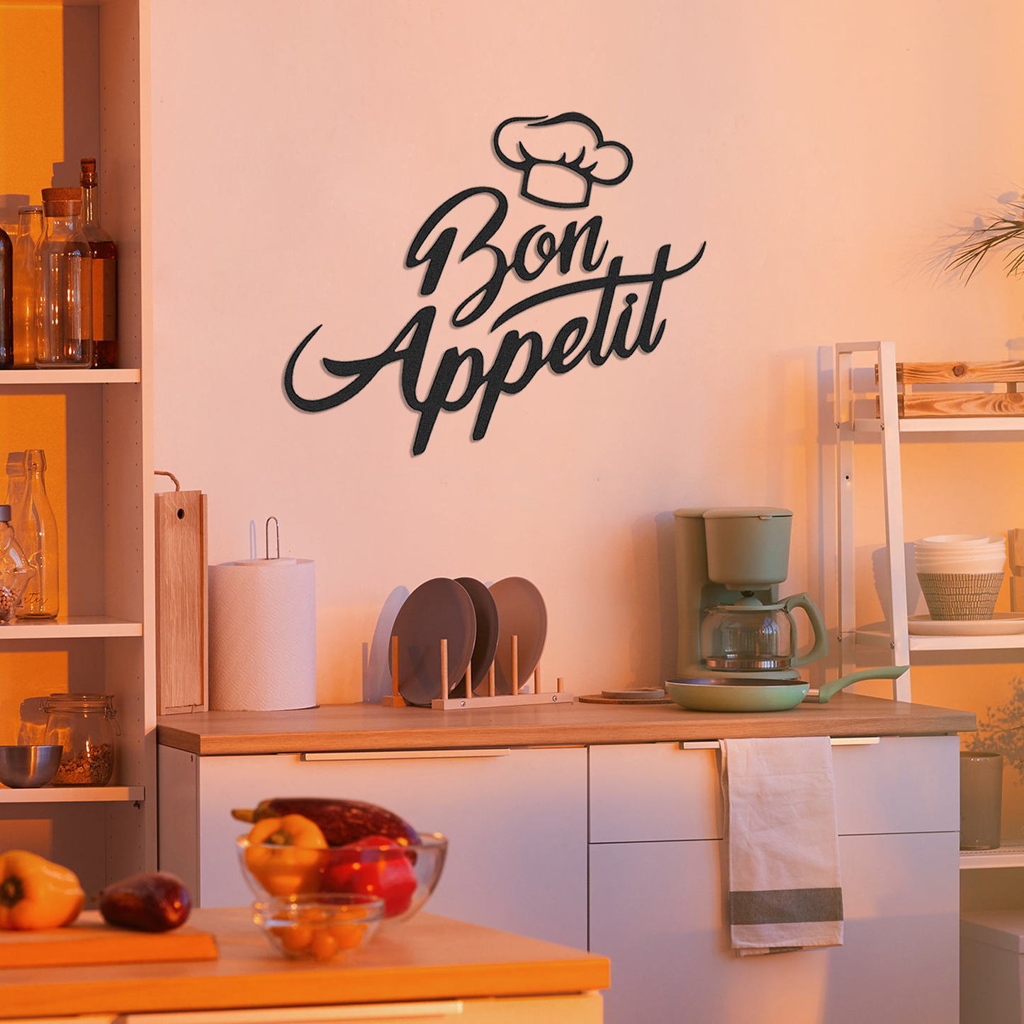 Bon Appetit Metal Wall Art