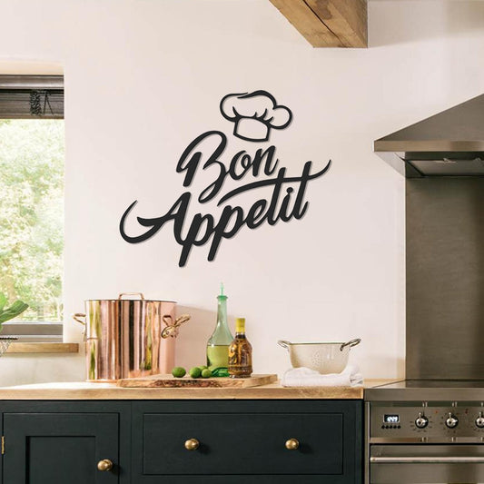 Bon Appetit Metal Wall Art