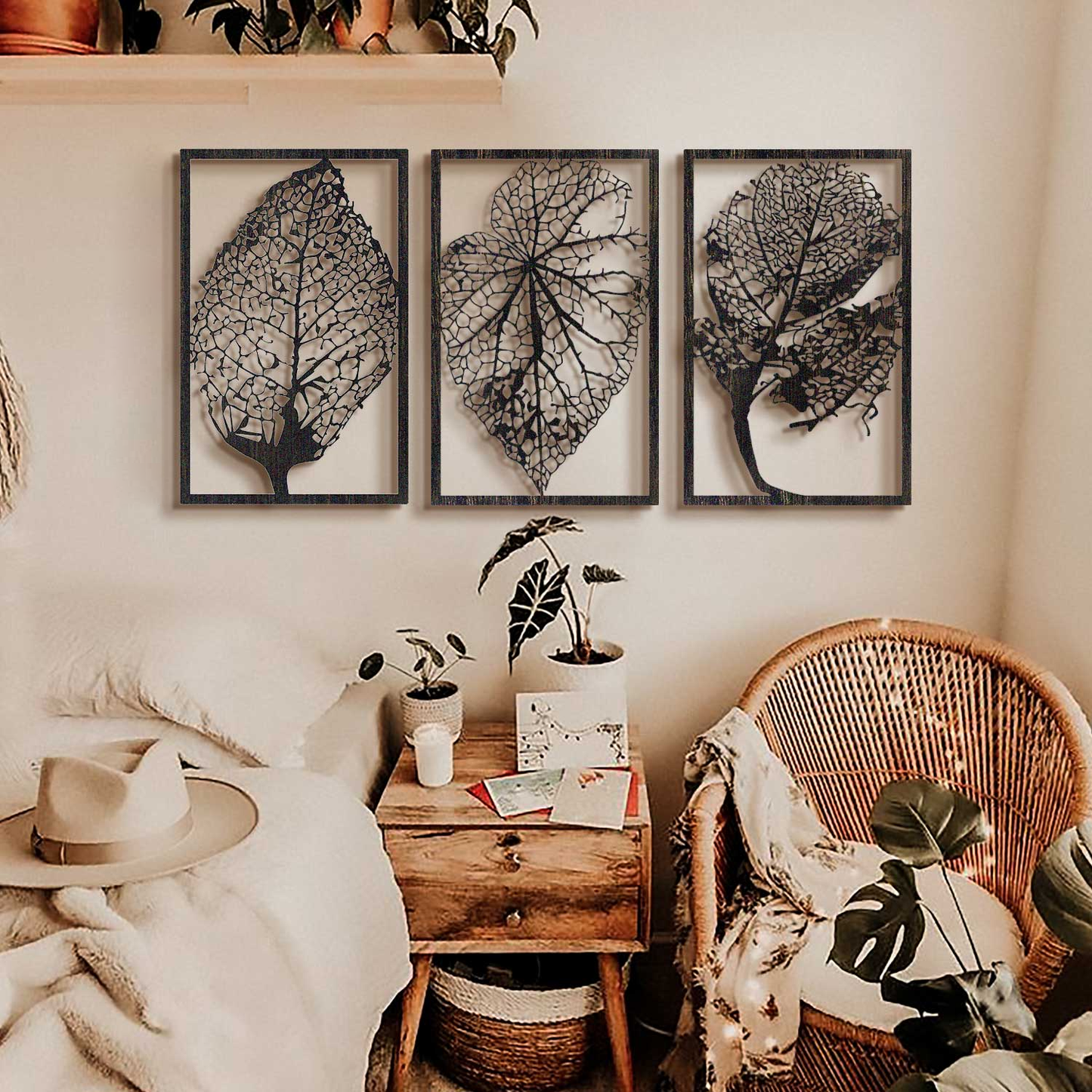 Autumn Metal Wall Art, Set of 3 Pieces