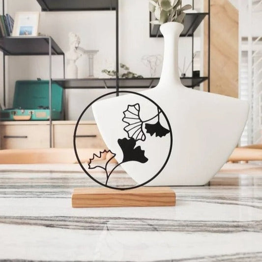 Ginkgo Flowers Shelf Decor