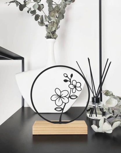 Hawthorn flower shelf decor