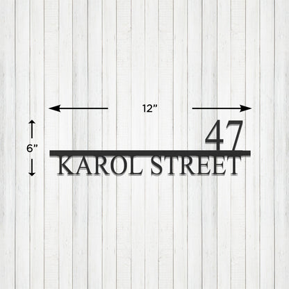 Custom Metal Address Signage