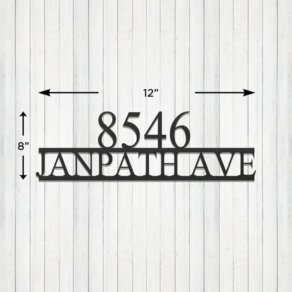 Metal Address Sign