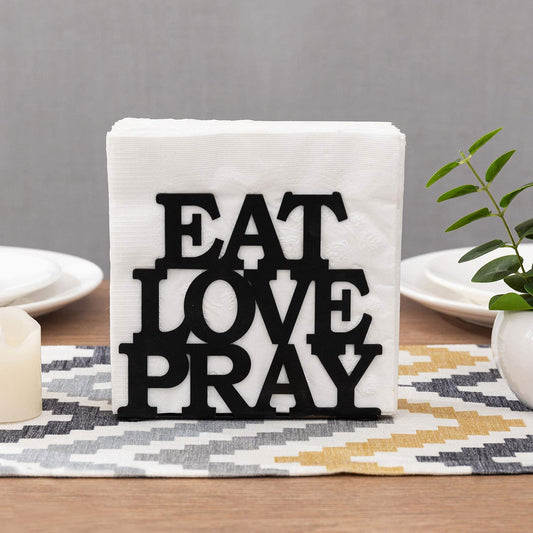 Eat Love Pray Napkin Holder