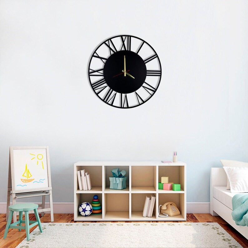 Solid transparent wall clock