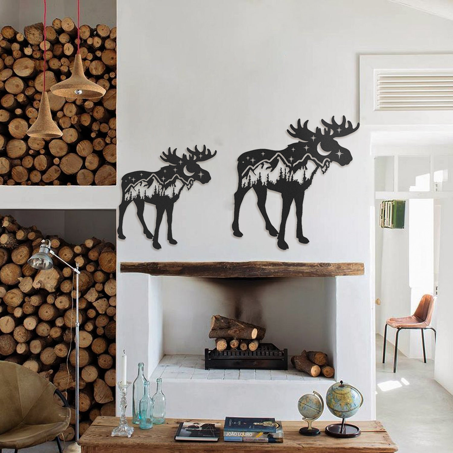 Landscape Moose Metal Wall Art