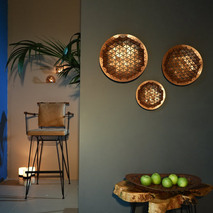 Luminous Circle Metal Table and Wall Decoration - APH140
