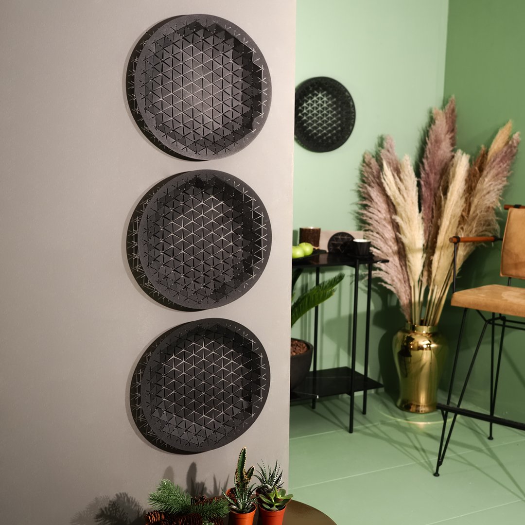 Luminous Circle Metal Table and Wall Decoration - APH140