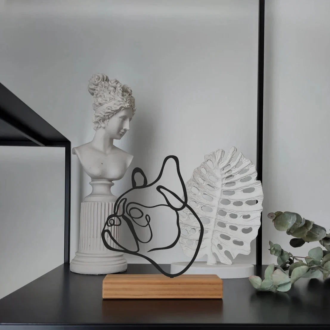 Line art ” French Bulldog ” Shelf Decor