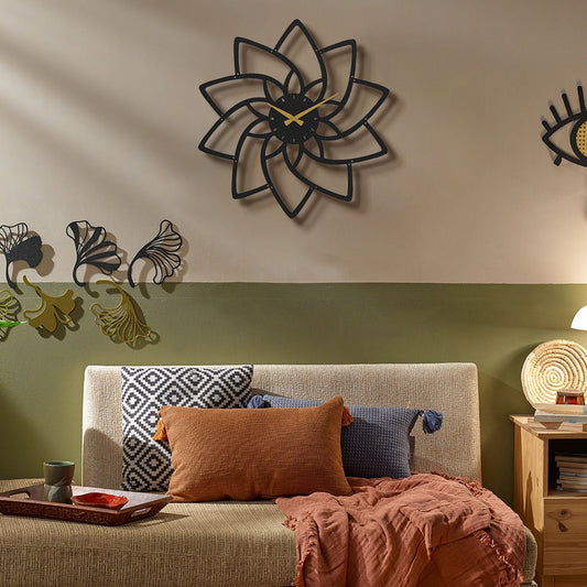 Lotus Metal Wall Clock
