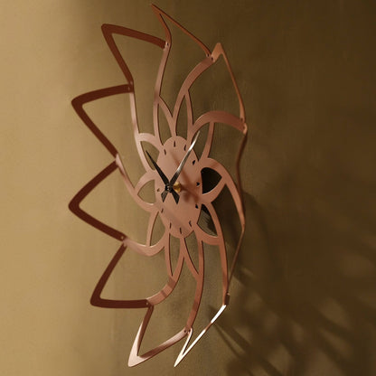 Lotus Metal Wall Clock