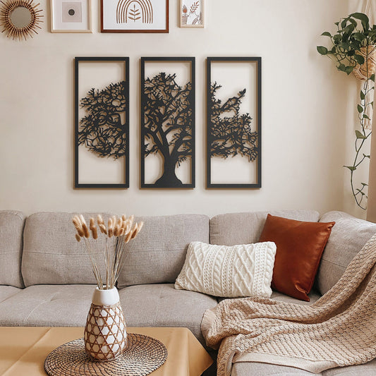 Percea Metal Wall Art, Set of 3 Pieces