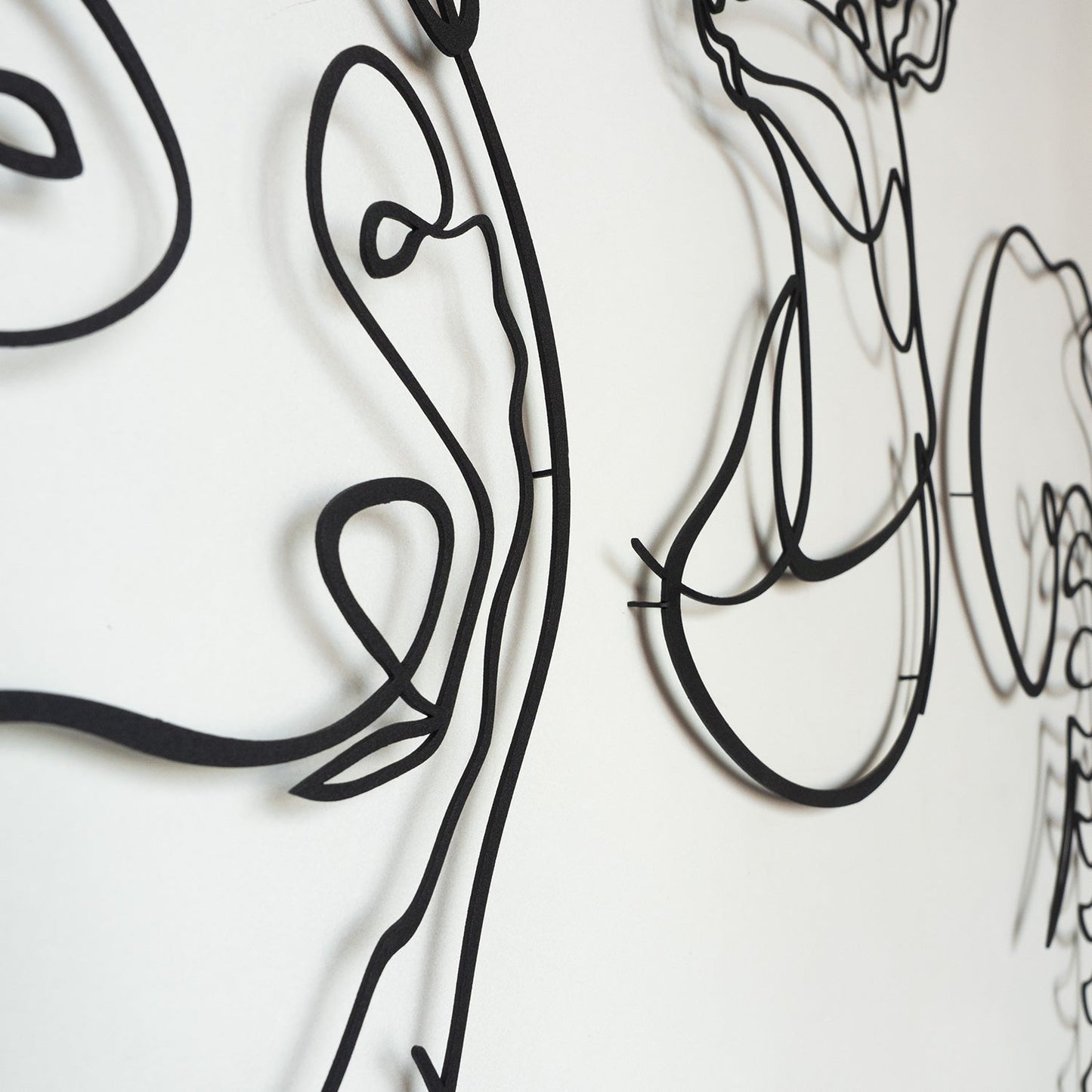 Animals Metal Line Art, Set of 3 Pieces