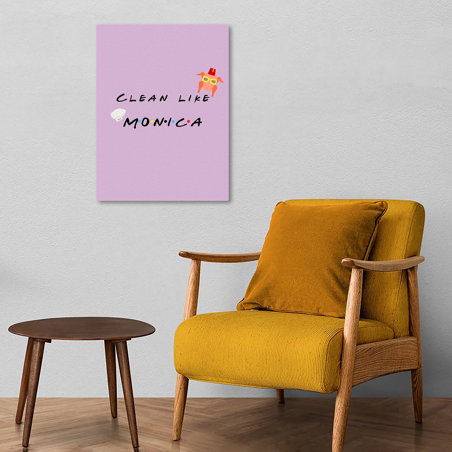 Clean Like Monica Metal Poster