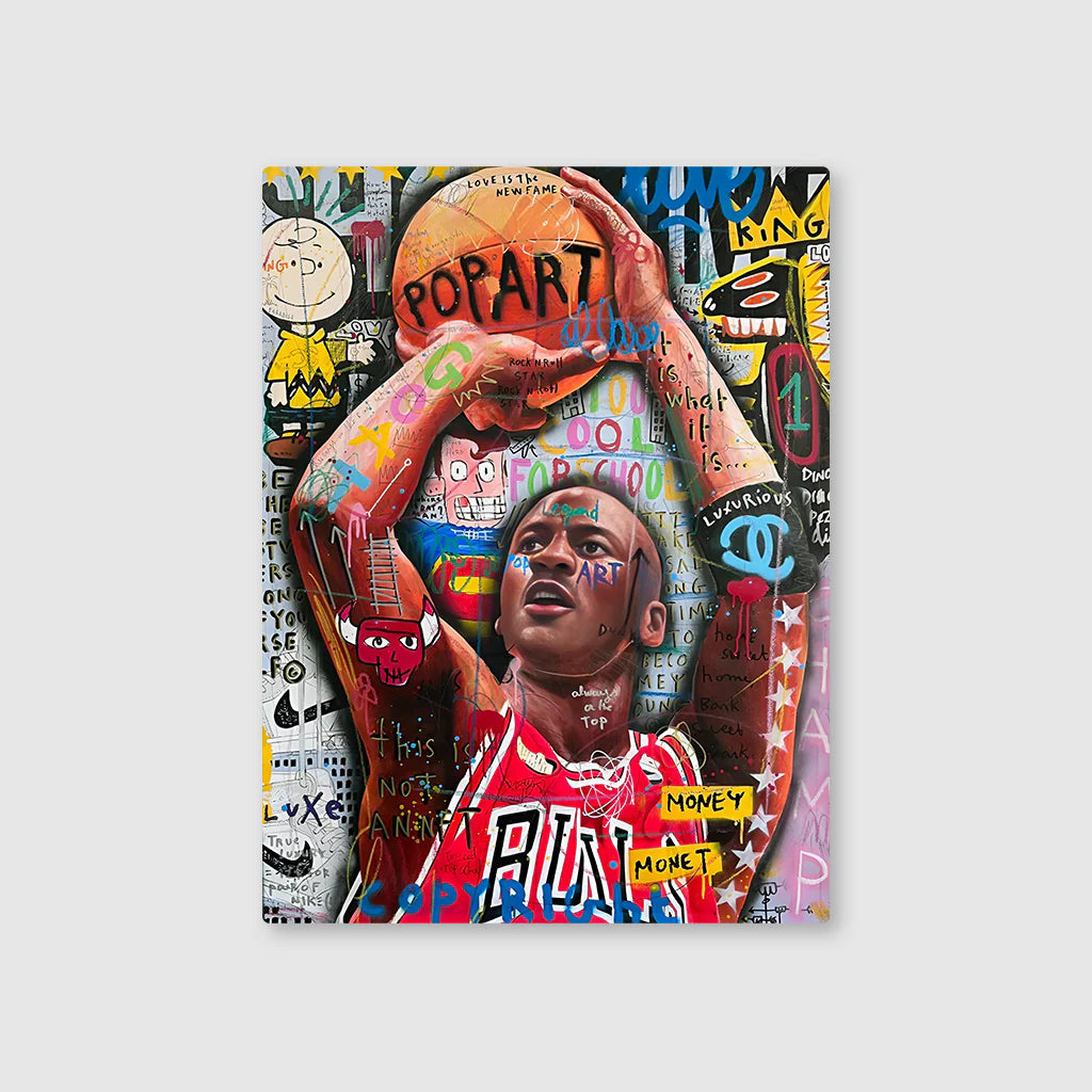 Michael Jordon: Legend in Pop Metal Poster