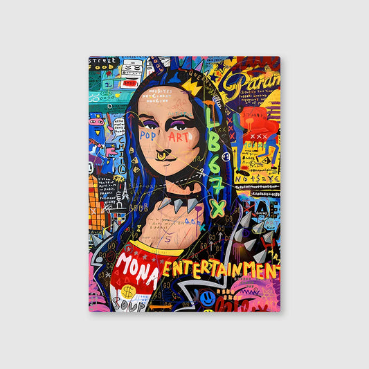 The Urban Mona Lisa Metal Poster