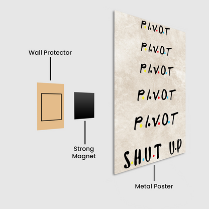 PIVOT! PIVOT! PIVOT! Shut Up! Metal Poster