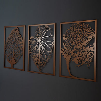Autumn Metal Wall Art, Set of 3 Pieces