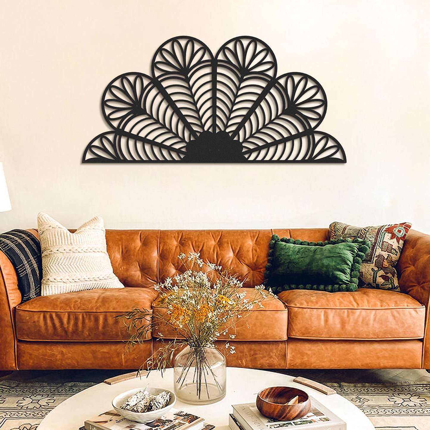 Bohemian Mandala Metal Wall Art