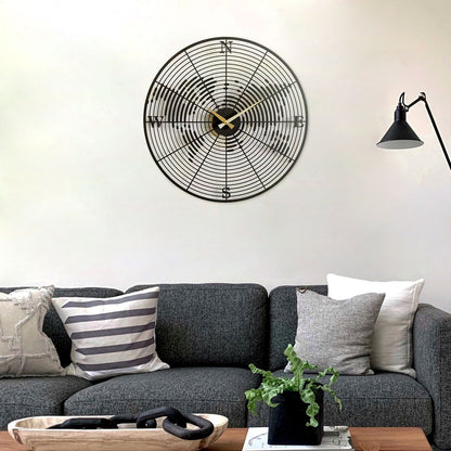 Coordinate Metal Wall Clock