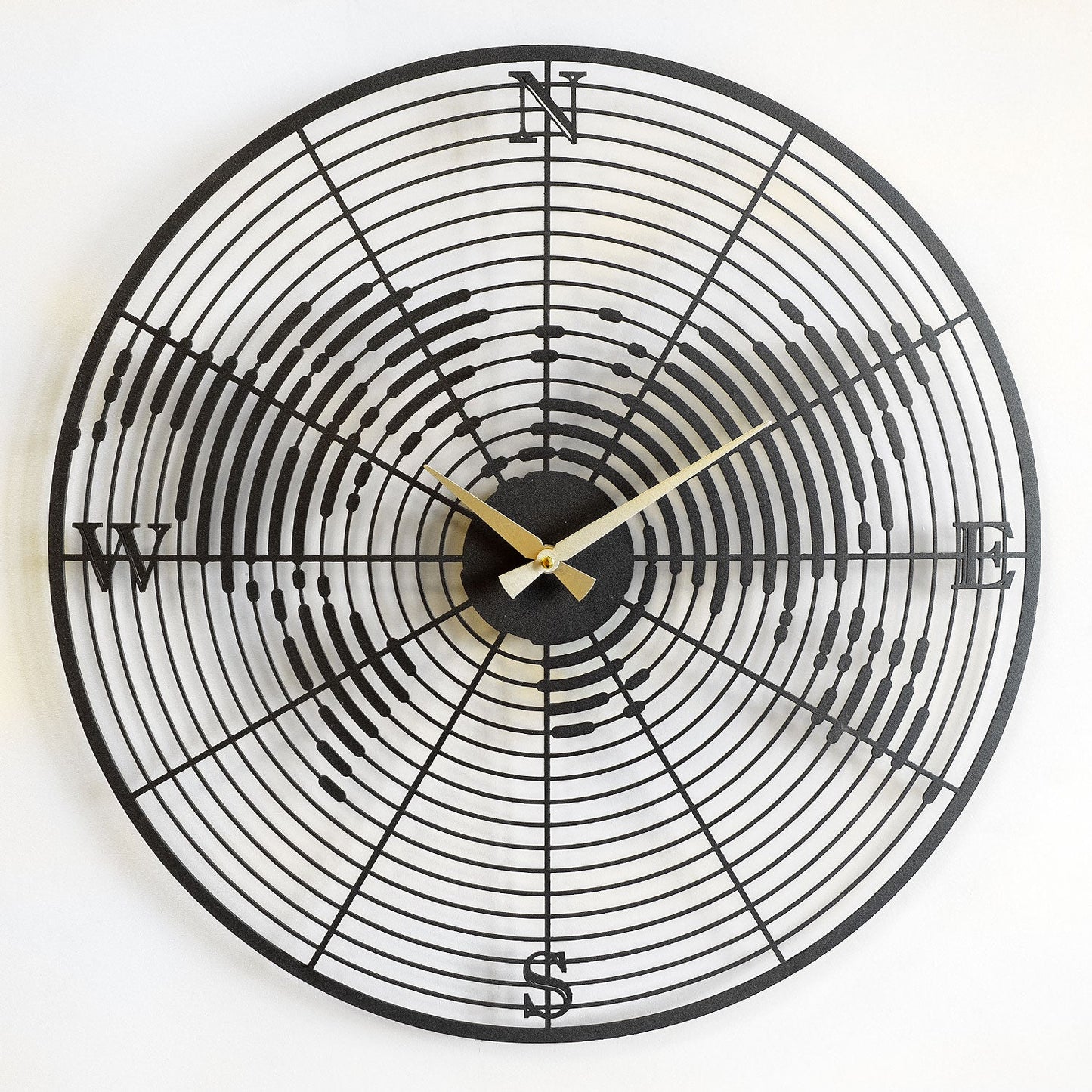 Coordinate Metal Wall Clock