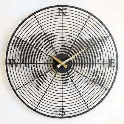Coordinate Metal Wall Clock
