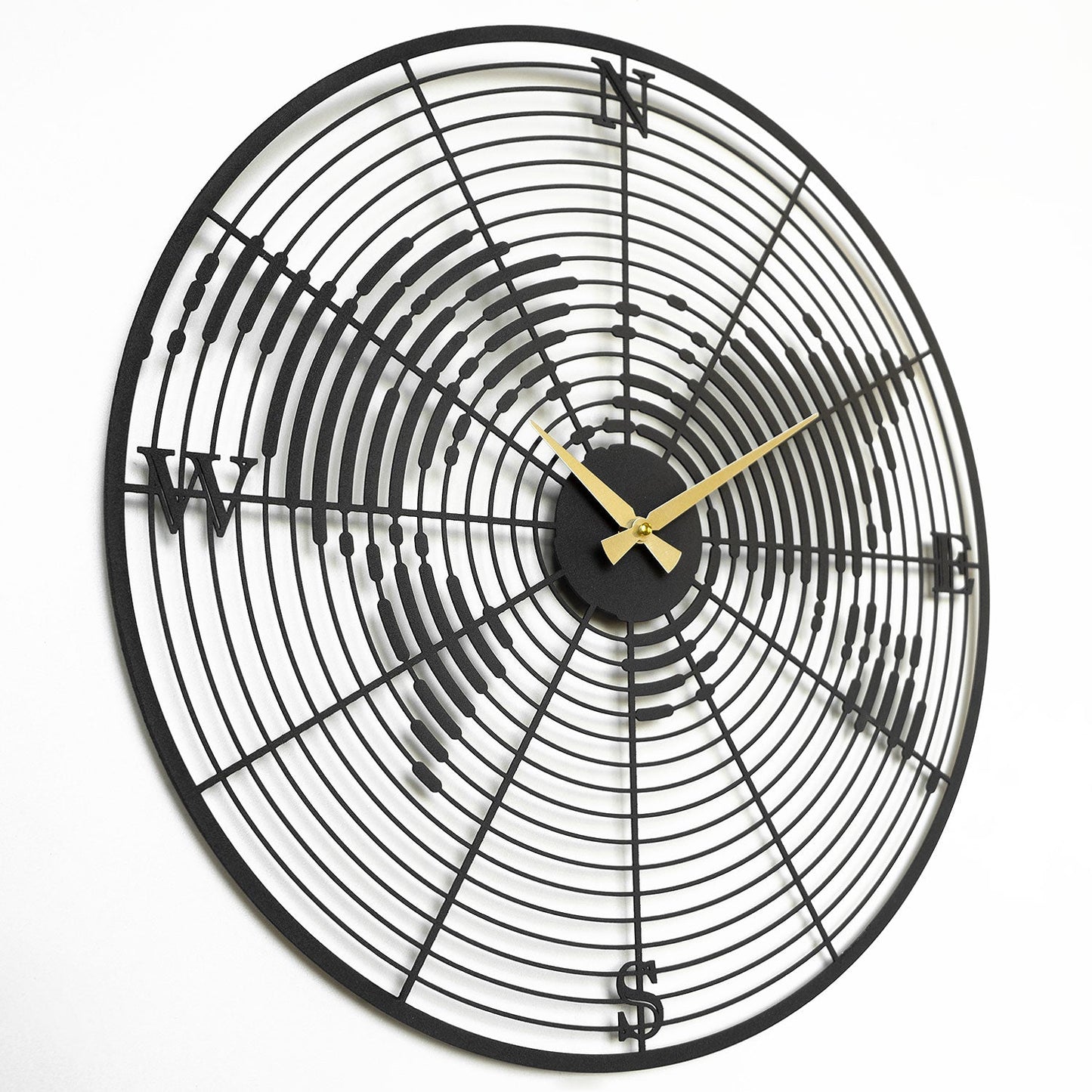 Coordinate Metal Wall Clock