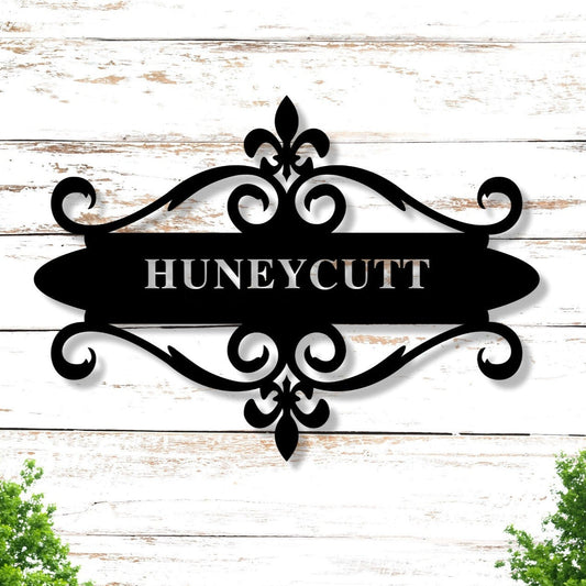 Custom Family Name Metal Sign