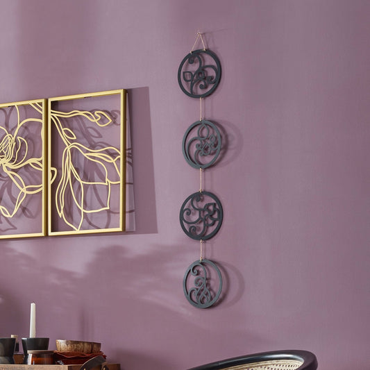 Four Elements Metal Wall Art, Set of 4 Pieces