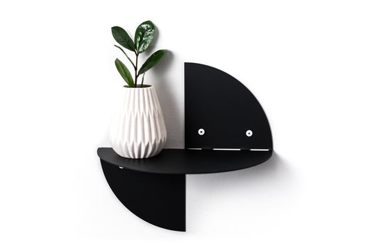 Small metal wall floating shelves