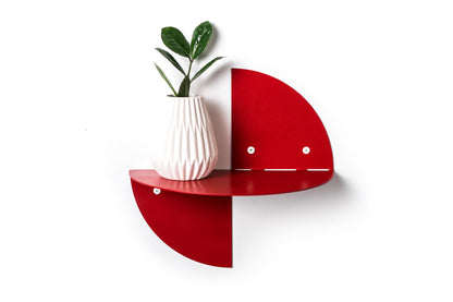Small metal wall floating shelves