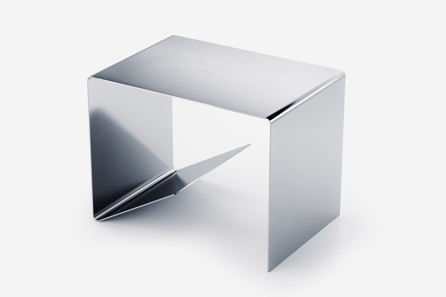 Folded Edge – Polished Stainless Steel Table