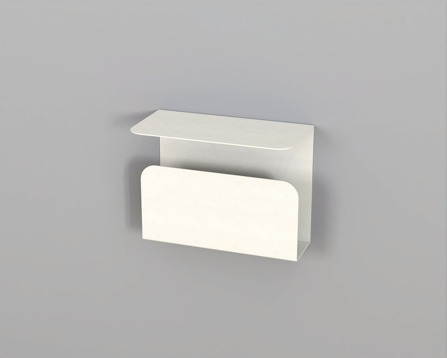 Floating Nightstand with Bookshelf