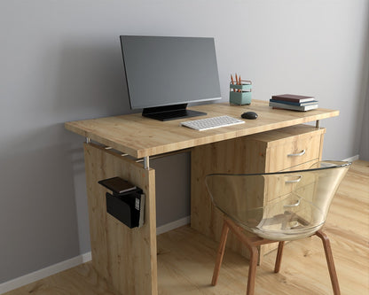 Floating Nightstand with Bookshelf