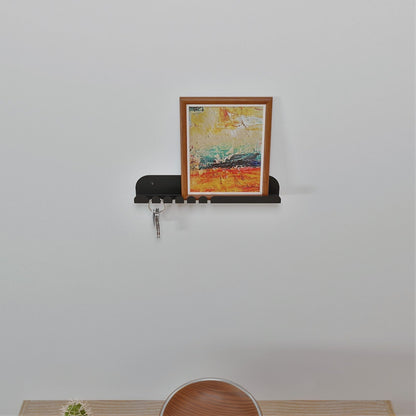 Modern Entryway Shelf with Hooks