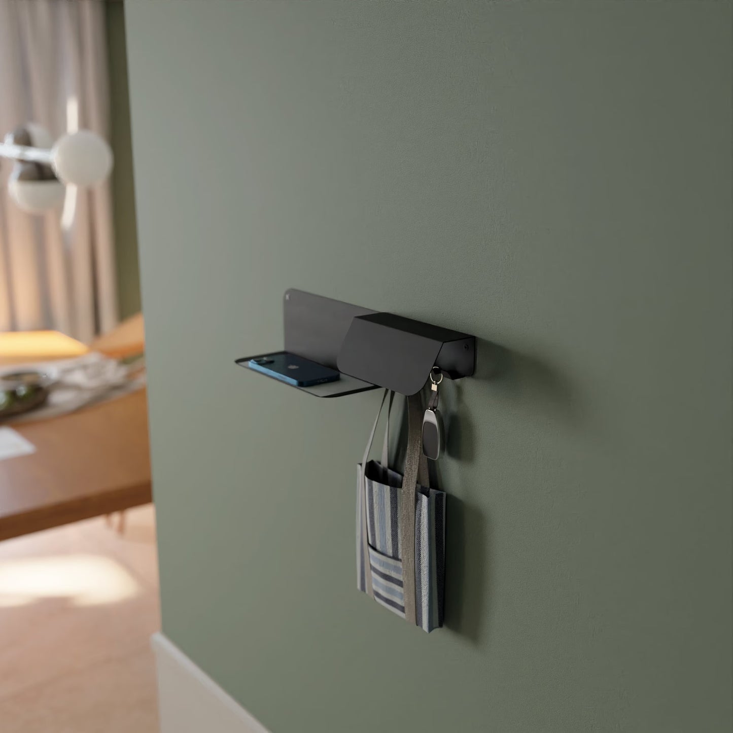 Minimalist Entryway Floating Shelf Organizer
