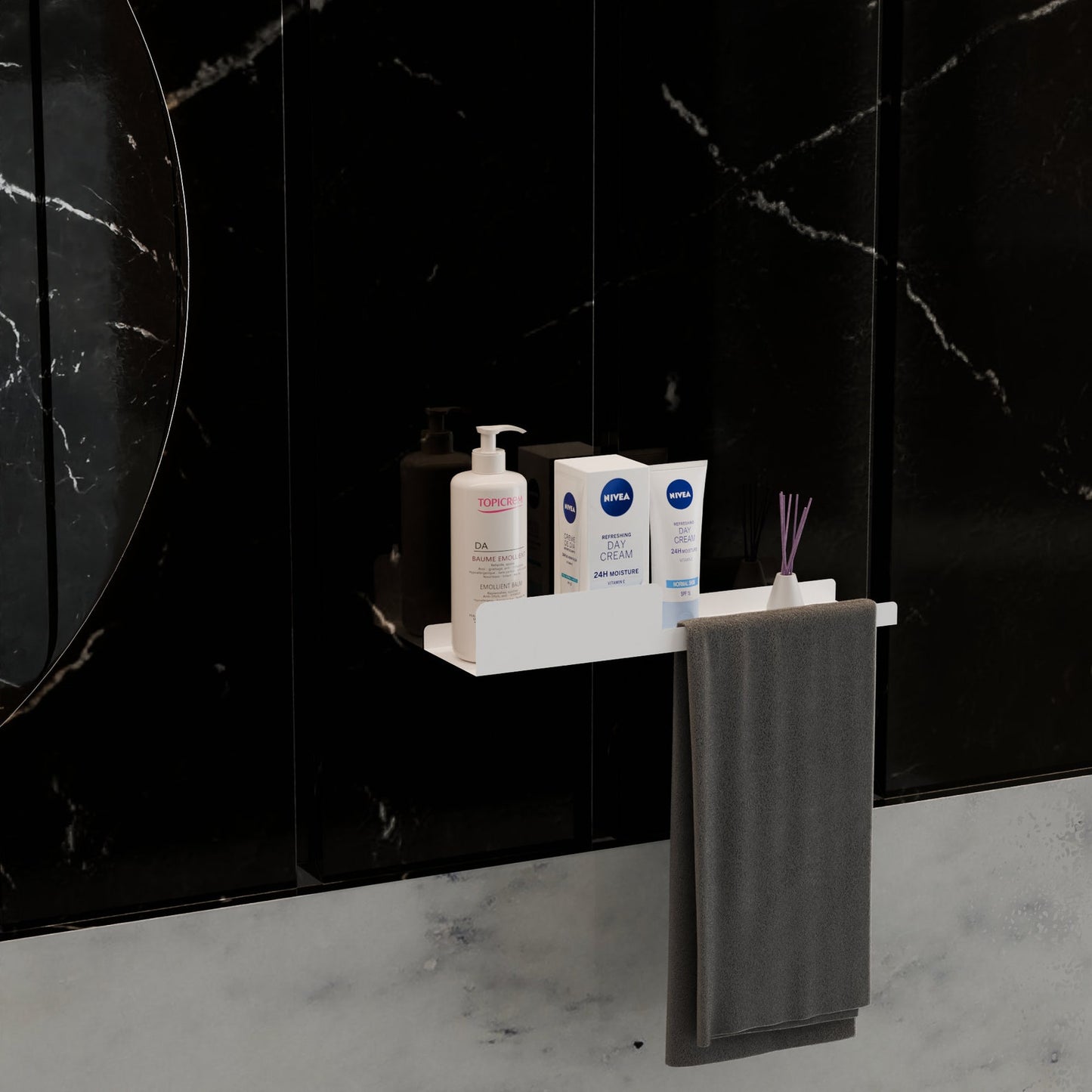 Modern Bathroom Metal Storage Shelf