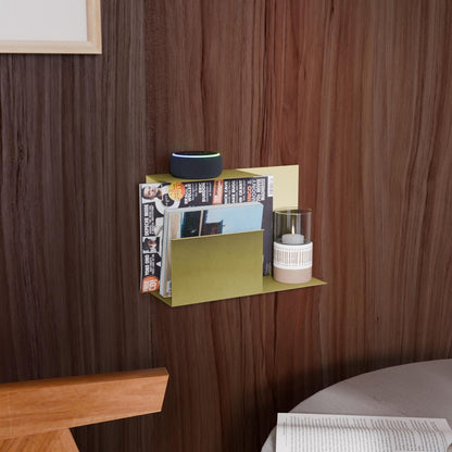 Floating Metal Wall Asymmetrical Multi-Purpose Shelf,