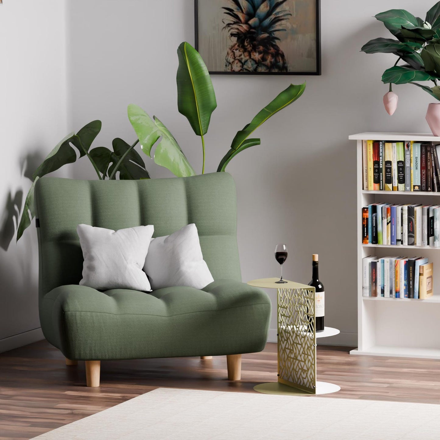 Modern Home Office Coffee  Metal Table Model