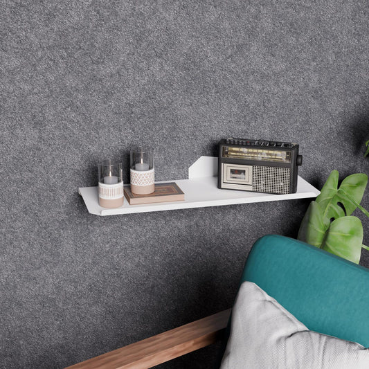 Modern Bent Metal Floating Shelf