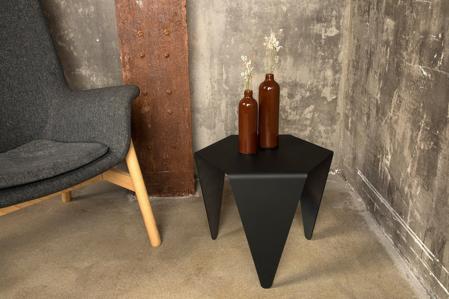HexEdge - Metal Side Table