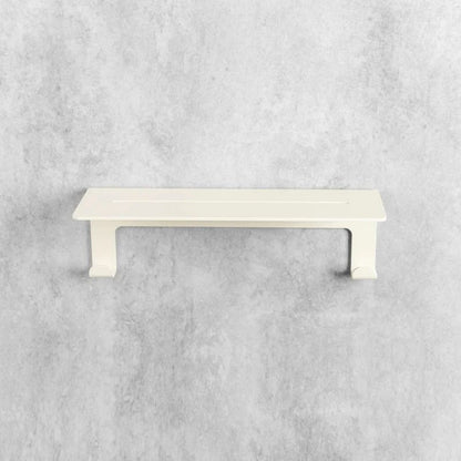 Beige Bathroom Foating Shelf with Hooks