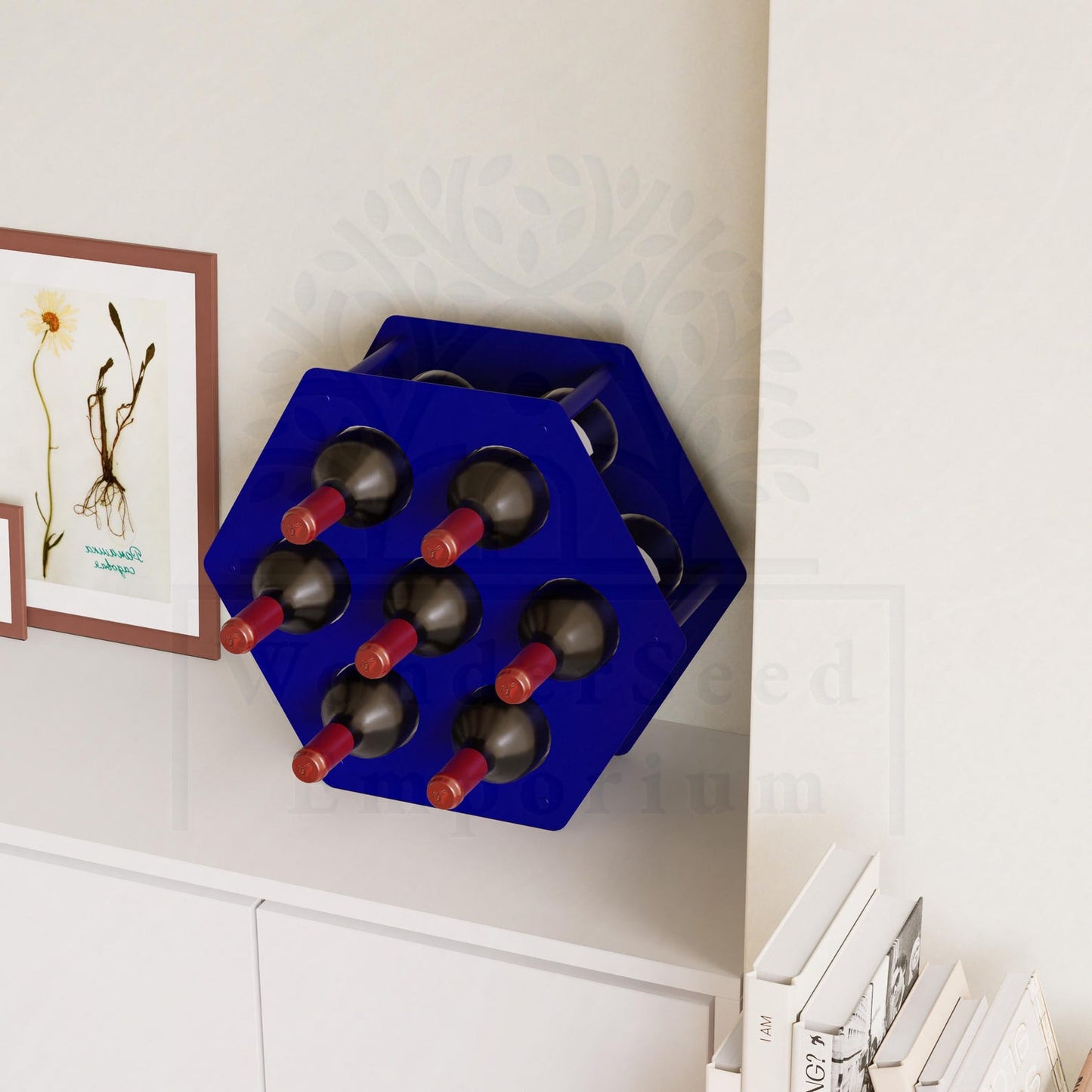 Honeycomb Wine Bottle Metal Holder