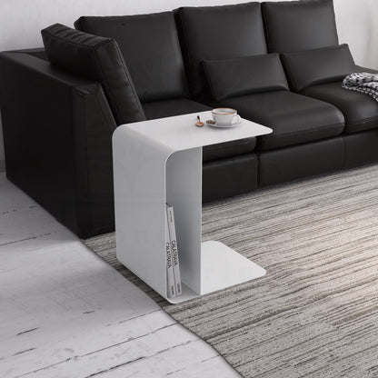 C Side Functional Magazine Holder Metal Table