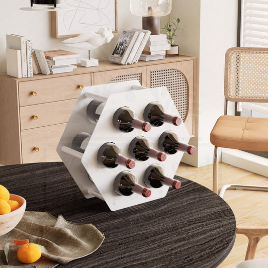 Honeycomb Wine Bottle Metal Holder